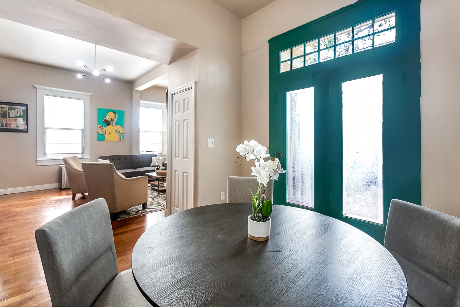 Dining and living space